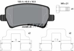 TEXTAR Set placute frana TEXTAR 2449602 (2449602) - fixbox
