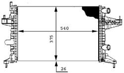 MAHLE Radiator, racire motor MAHLE CR 388 000S - fixbox