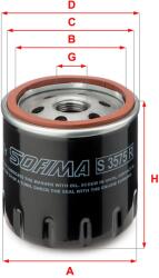 SOFIMA Filtru ulei SOFIMA S 3575 R (S 3575 R) - fixbox