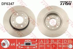 TRW Disc frana TRW DF6347 (DF6347) - fixbox