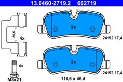 ATE Set placute frana, frana disc ATE 13.0460-2719.2 - fixbox