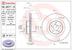BREMBO Disc frana BREMBO 09.9077. 11 (09.9077.11)