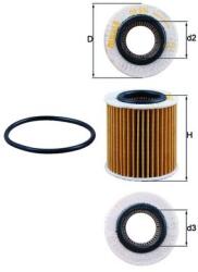 MAHLE Filtru ulei MAHLE OX 834D (OX 834D) - fixbox