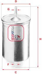 SOFIMA Filtru combustibil SOFIMA S 1718 B (S 1718 B) - fixbox