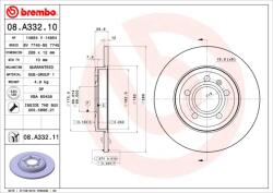 BREMBO Disc frana BREMBO 08. A332.11 (08.A332.11) - fixbox