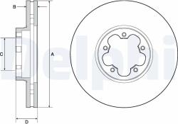 DELPHI Disc frana DELPHI BG9142C (BG9142C) - fixbox