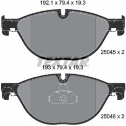TEXTAR Set placute frana TEXTAR 2504501 (2504501) - fixbox