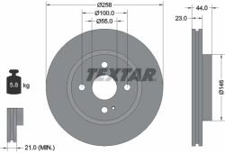 TEXTAR Disc frana TEXTAR 92166803 (92166803)