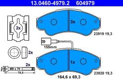 ATE Set placute frana ATE 13.0460-4979.2 (13.0460-4979.2)