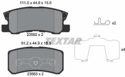 TEXTAR Set placute frana TEXTAR 2358202 (2358202) - fixbox