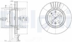 DELPHI Disc frana DELPHI BG3039 (BG3039) - fixbox
