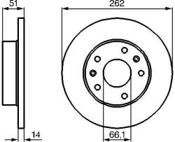 Bosch Disc frana BOSCH 0 986 478 991 (0 986 478 991) - fixbox