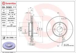 BREMBO Disc frana BREMBO 09. D065.11 - fixbox