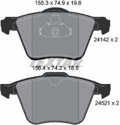 TEXTAR Set placute frana TEXTAR 2414201 (2414201)