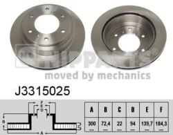 NIPPARTS Disc frana NIPPARTS J3315025 - fixbox
