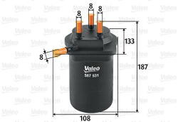VALEO Filtru combustibil VALEO 587531 (587531) - fixbox