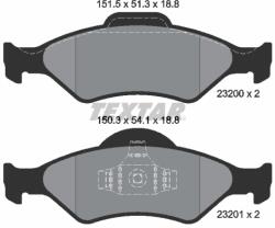 TEXTAR Set placute frana TEXTAR 2320001 (2320001) - fixbox