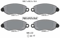 TEXTAR Set placute frana TEXTAR 2357701 (2357701) - fixbox