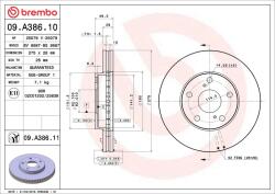 BREMBO Disc frana BREMBO 09. A386.11 (09.A386.11)