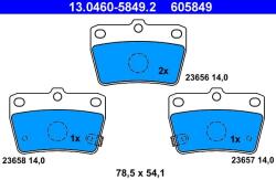 ATE Set placute frana ATE 13.0460-5849.2 (13.0460-5849.2)