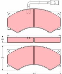 TRW Set placute frana TRW GDB5054 (GDB5054)