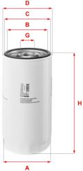 SOFIMA Filtru ulei SOFIMA S 3572 R (S 3572 R) - fixbox