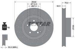 TEXTAR Disc frana TEXTAR 92099205 (92099205)