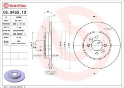 BREMBO Disc frana BREMBO 08.9465. 10 (08.9465.10)