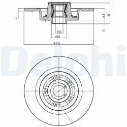 DELPHI Disc frana DELPHI BG9026RS (BG9026RS) - fixbox