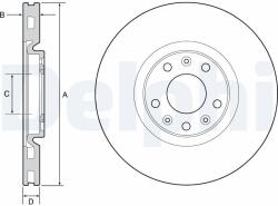 DELPHI Disc frana DELPHI BG4457 (BG4457) - fixbox
