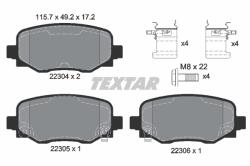TEXTAR Set placute frana TEXTAR 2230401 (2230401)