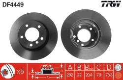 TRW Disc frana TRW DF4449 (DF4449) - fixbox
