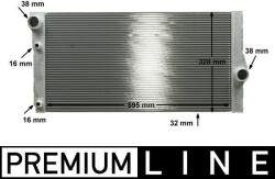 MAHLE Radiator, racire motor MAHLE CR 1147 000P (CR 1147 000P)