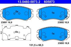 ATE Set placute frana ATE 13.0460-5873.2 (13.0460-5873.2) - fixbox