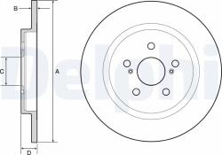 DELPHI Disc frana DELPHI BG4650C (BG4650C) - fixbox