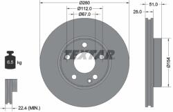 TEXTAR Disc frana TEXTAR 92257005 (92257005)