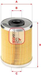 SOFIMA Filtru combustibil SOFIMA S 6687 N (S 6687 N) - fixbox