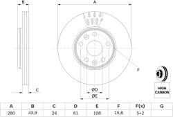 Bosch Disc frana BOSCH 0 986 479 555 (0 986 479 555) - fixbox