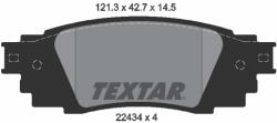 TEXTAR Set placute frana TEXTAR 2243401 (2243401) - fixbox