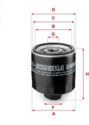 SOFIMA Filtru ulei SOFIMA S 3428 R (S 3428 R) - fixbox