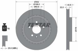 TEXTAR Disc frana TEXTAR 92168305 (92168305)