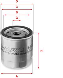 SOFIMA Filtru ulei SOFIMA S 4210 R (S 4210 R) - fixbox