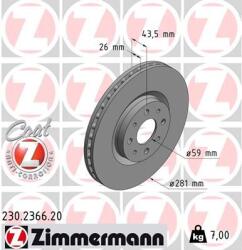 ZIMMERMANN Disc frana ZIMMERMANN 230.2366. 20 (230.2366.20)