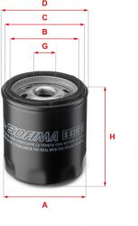 SOFIMA Filtru ulei SOFIMA S 6210 R (S 6210 R) - fixbox