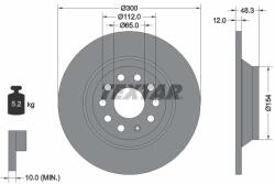 TEXTAR Disc frana TEXTAR 92255403 (92255403)