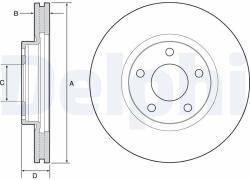 DELPHI Disc frana DELPHI BG4562C (BG4562C) - fixbox