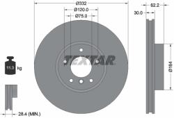 TEXTAR Disc frana TEXTAR 92160805 (92160805)