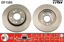 TRW Disc frana TRW DF1585 (DF1585) - fixbox