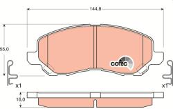 TRW Set placute frana TRW GDB3287 (GDB3287)