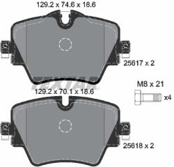 TEXTAR Set placute frana axa fata TEXTAR 2561701 (2561701)